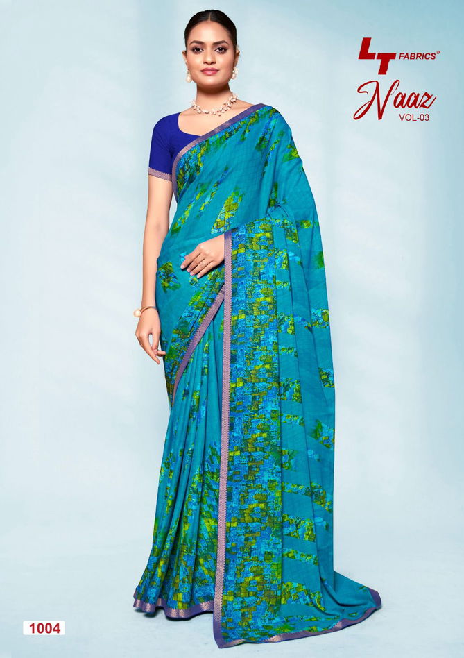 Naaz 03 By Lt Daily Wear Micro Printed Sarees Wholesale Price In Surat